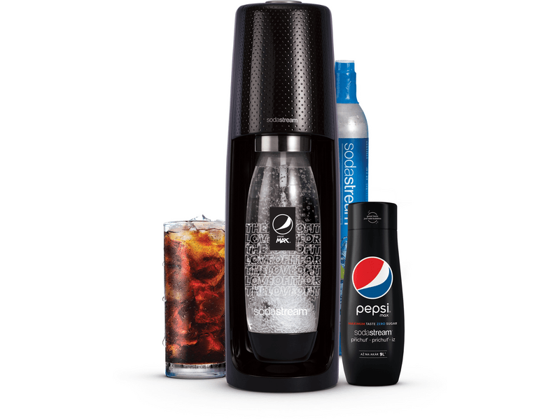 SodaStream Spirit szódagép, fekete + Pepsi Megapack
