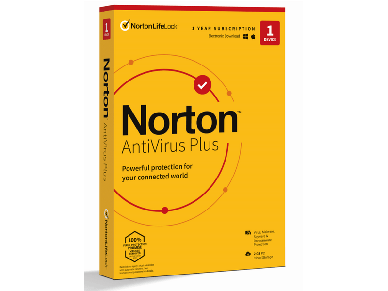 Norton Antivírus Plus 2GB HUN, 1 Felhasználó, 1 gép, 1 éves, dobozos vírusirtó szoftver (PLUS2GBHUN1)