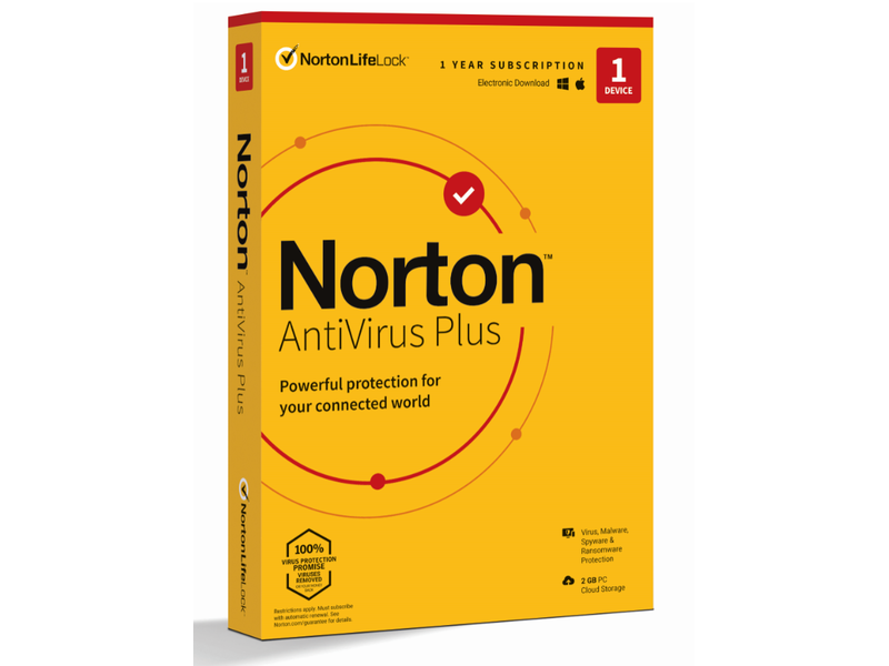 Norton Antivírus Plus 2GB HUN, 1 Felhasználó, 1 gép, 1 éves, dobozos vírusirtó szoftver (PLUS2GBHUN1)