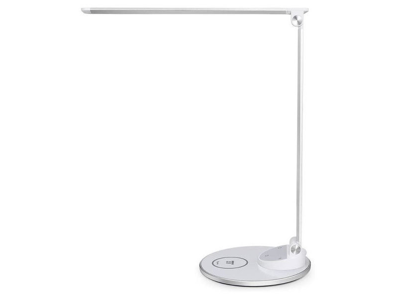 TaoTronics TT-DL069 Asztali LED lámpa, Vezeték nélküli töltővel, Fehér