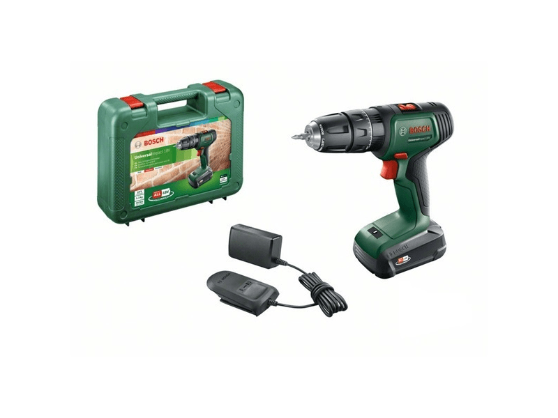 Bosch UniversalImpact Akkus kétfokozatú ütvefúró-csavarozógép (06039D4101)