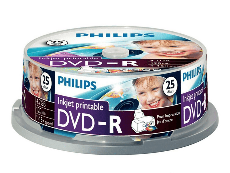Philips DVD-R DM4I6B25F/00 nyomtatható 25 db-os henger