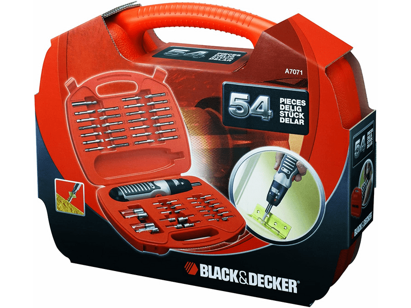 Black & Decker A7071-XJ 54 darabos csavarozó készlet