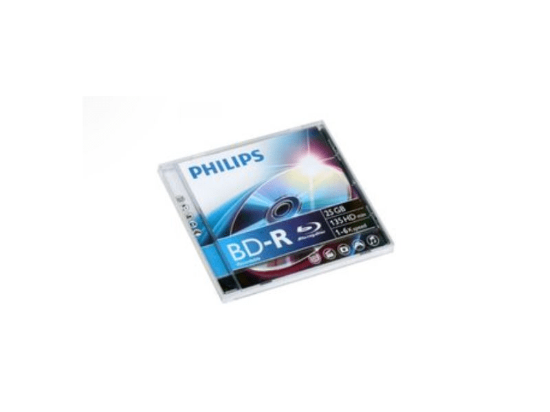 Philips Írható Blu-ray lemez 25GB, 6X, 1 db