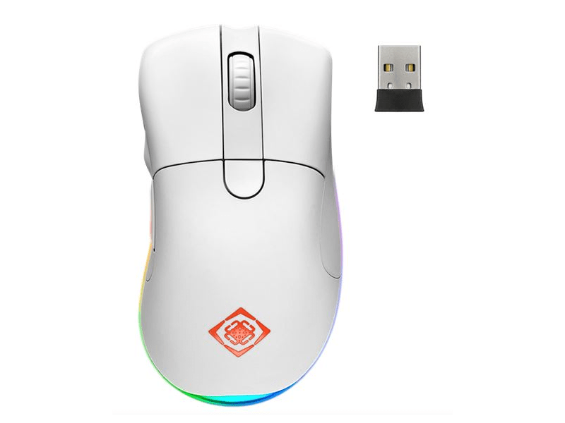 Deltaco GAM-107-W Vezeték nélküli gamer egér, Fehér