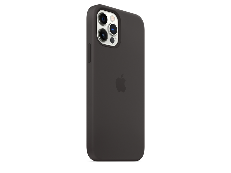 Apple MHL73ZM/A MagSafe-rögzítésű iPhone 12- és 12 Pro-szilikontok – fekete