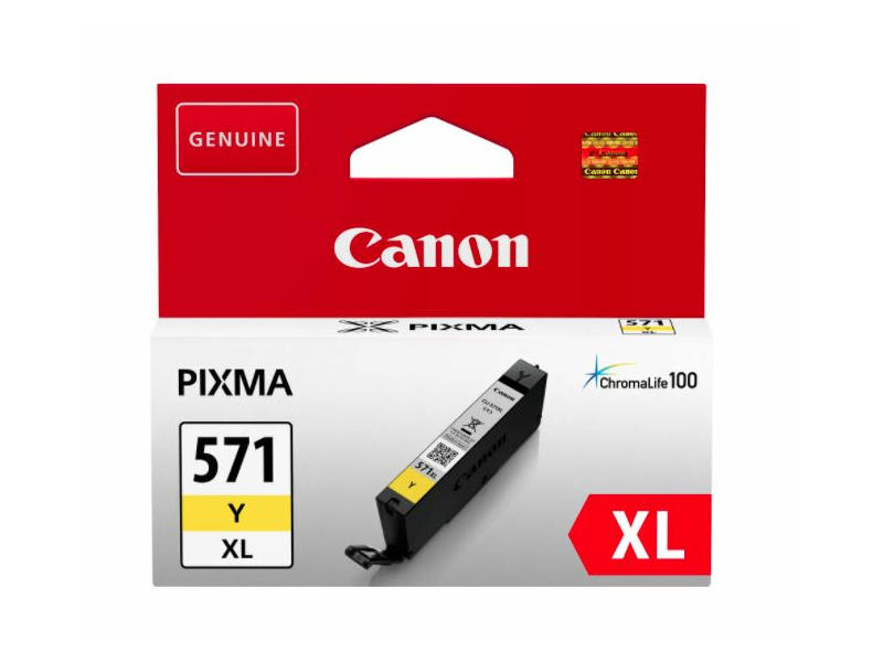 Canon CLI-571Y XL (0334C001) Tintapatron, sárga