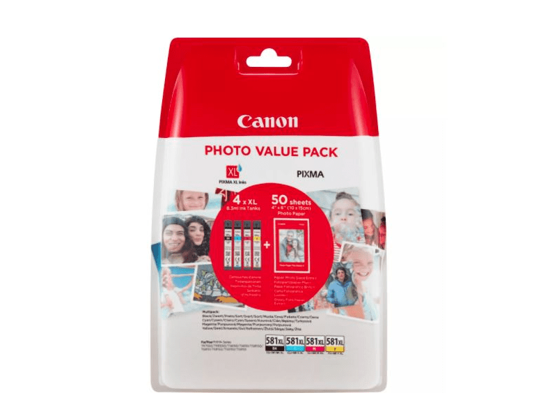 Canon CLI-581XL (2052C004) Multipack Tintapatron fotópapírral