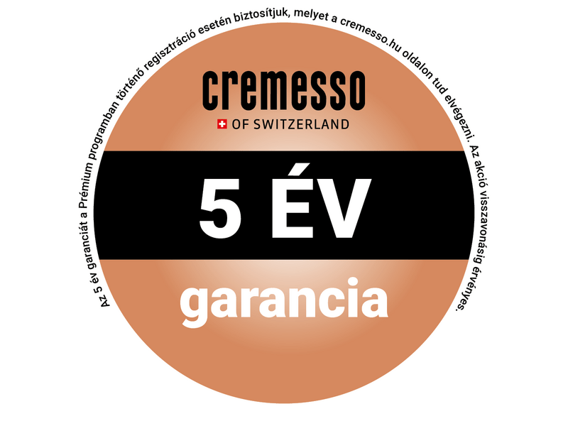 Cremesso Viva B6 Volcano Black kapszulás kávéfőző, 19bar, fekete