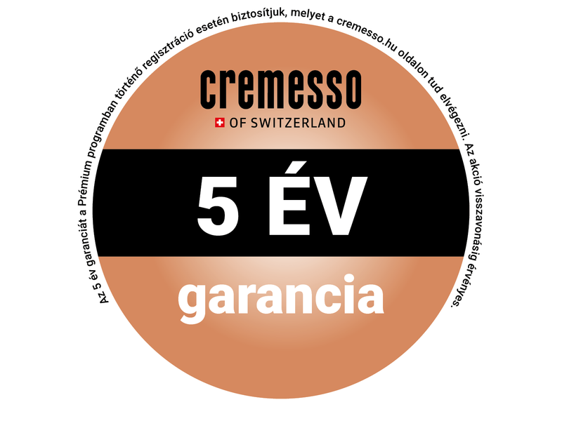 Cremesso Viva B6 Volcano Black kapszulás kávéfőző, 19bar, fekete