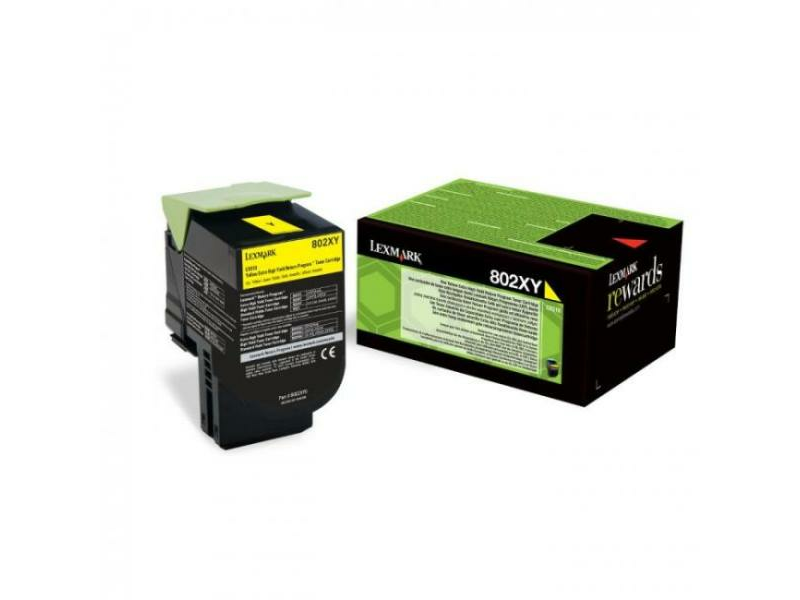 Lexmark 80C2XY0 Nyomtató toner, sárga