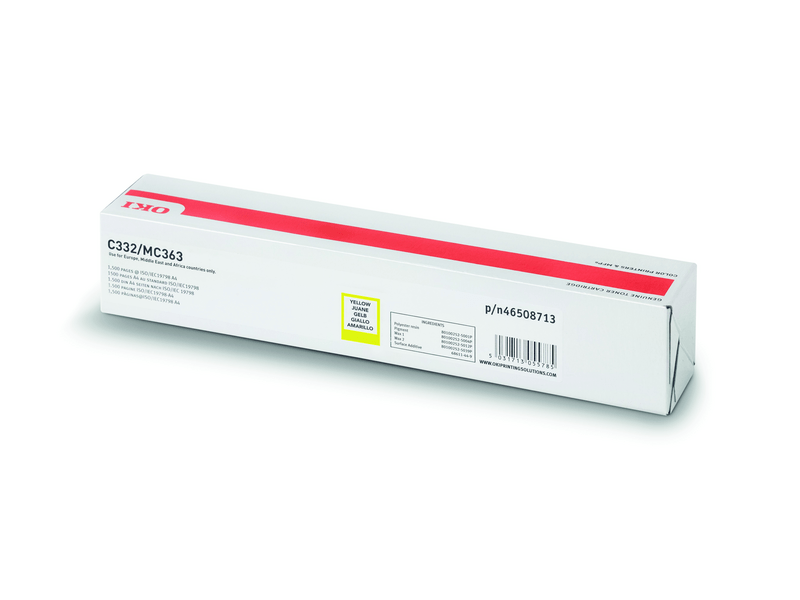 Oki 46508713 Nyomtató toner, sárga