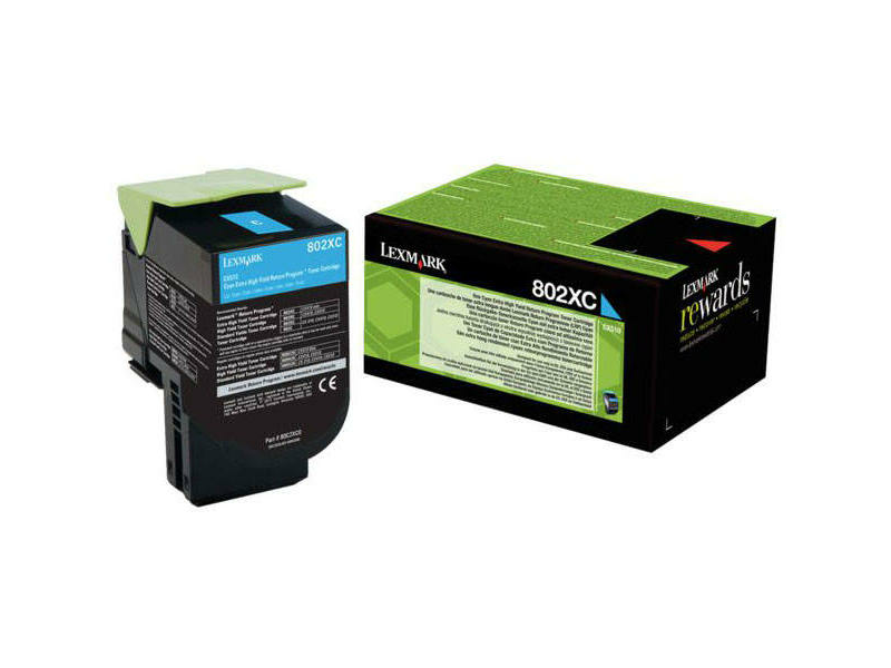 Lexmark 80C2XC0 Nyomtató toner, ciánkék