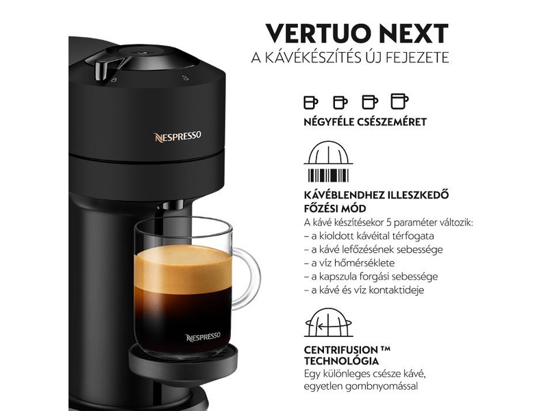 Nespresso Vertuo Next ENV120.BM DeLonghi kapszulás kávéfőző