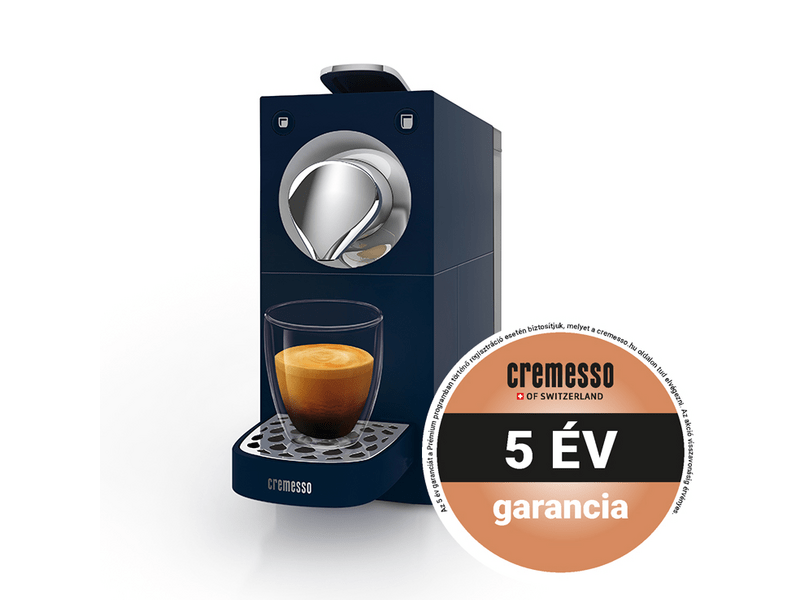 Cremesso Una Automatic Midnight Blue kapszulás kávéfőző, 19bar, kék