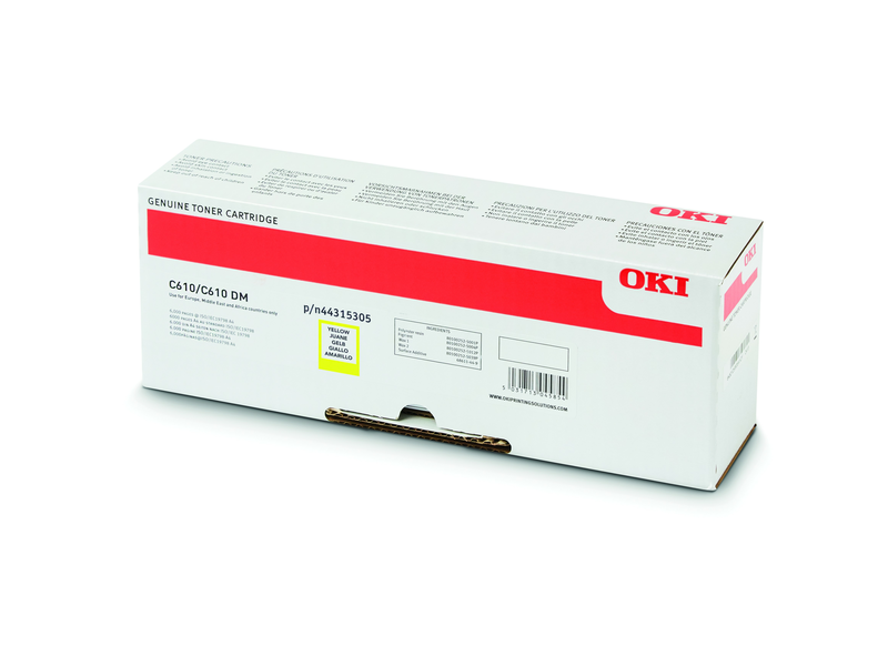 Oki 44315305 Toner, sárga