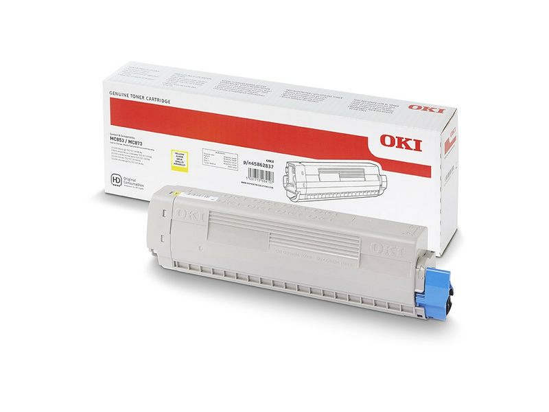 OKI 45862837 Nyomtató toner, sárga