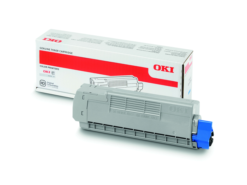 Oki 44315307 Toner, ciánkék