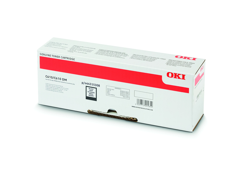 Oki 44315308 Toner, fekete