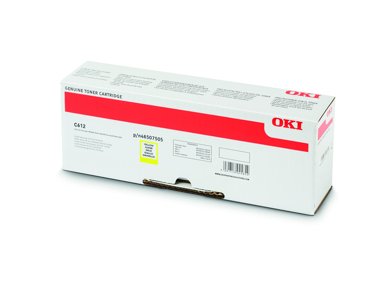 Oki 46507505 Toner, sárga