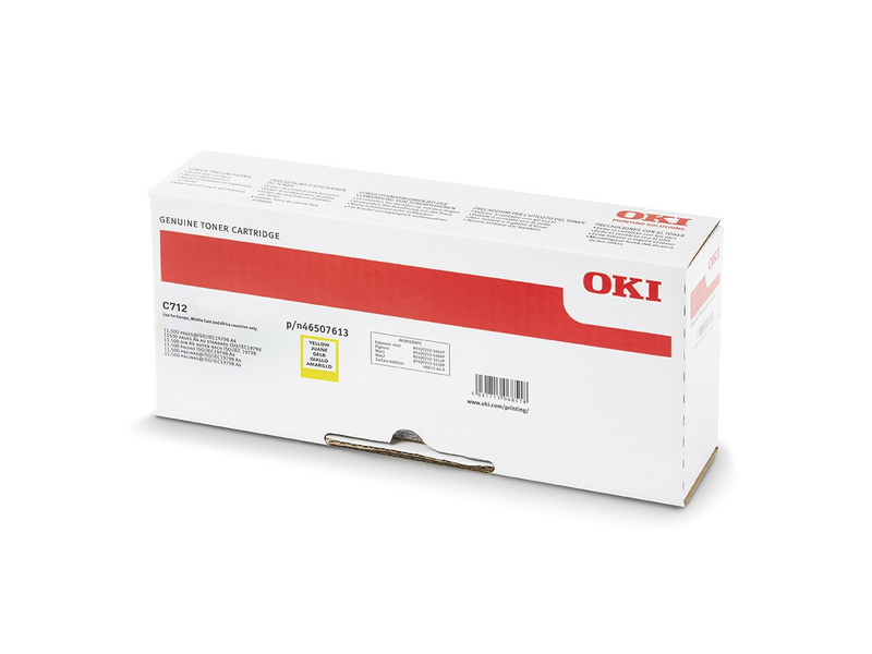 Oki 46507613 Nyomtató toner, sárga