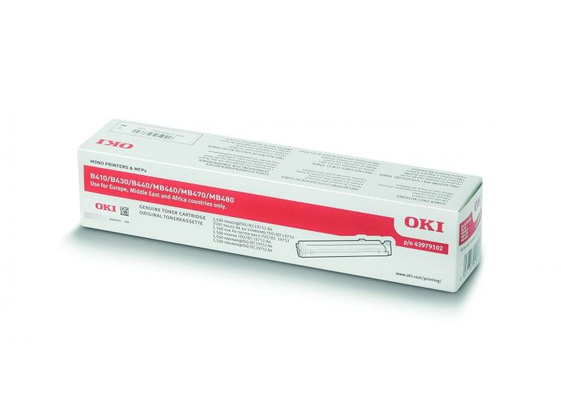 Oki 43502302 Nyomtató toner, fekete