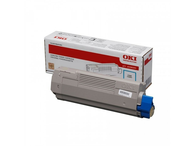 Oki 45396303 Nyomtató toner, ciánkék