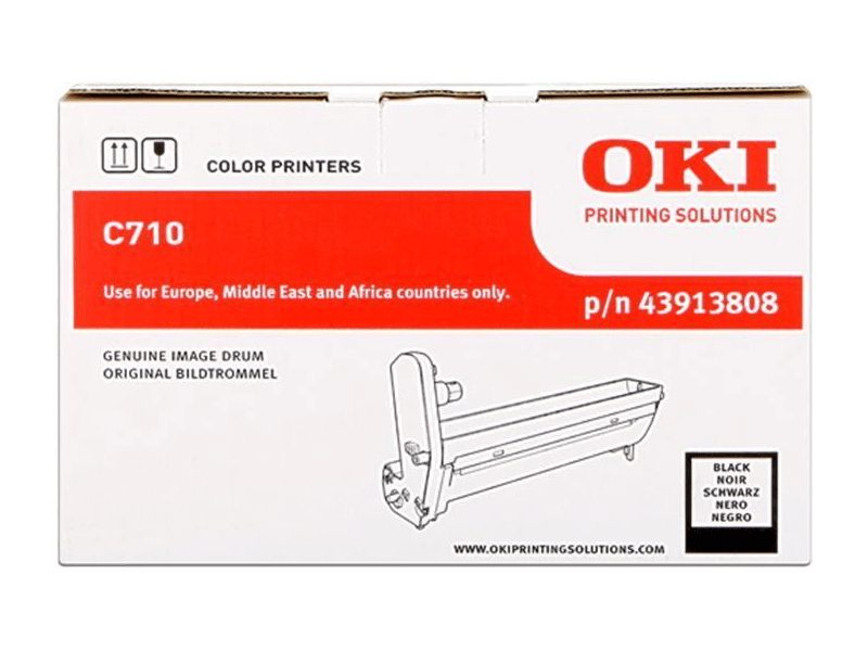 Oki 43913808 Nyomtató dobegység, fekete