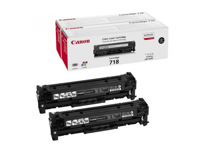 Canon CRG-718 Twinpack (2662B005) Toner, fekete