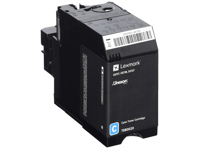 Lexmark 75B0020 Toner, ciánkék
