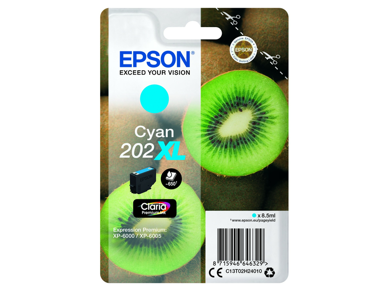 Epson T02H2 Nyomtató tintapatron, cián