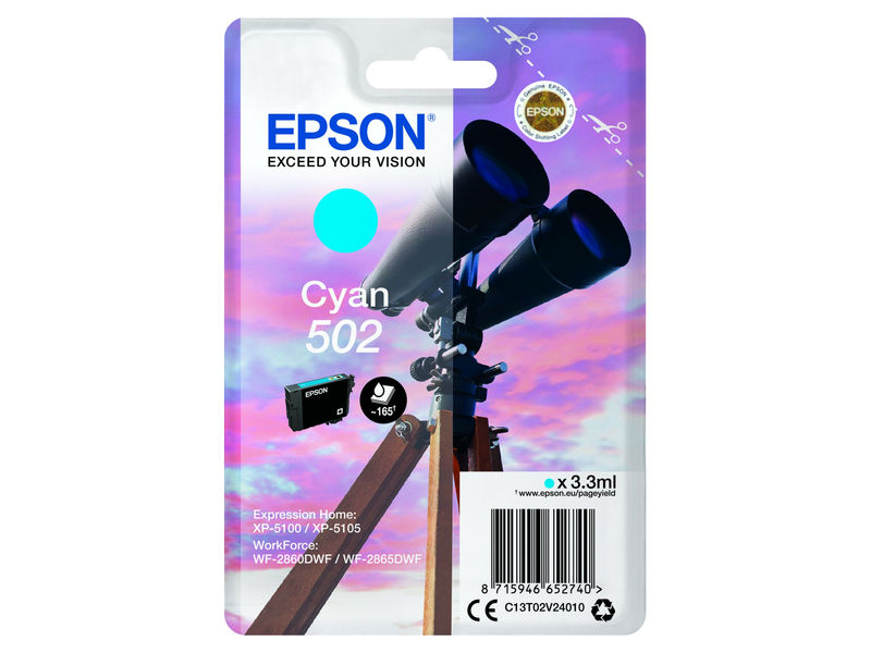 Epson T02V2 Nyomtató tintapatron, cián