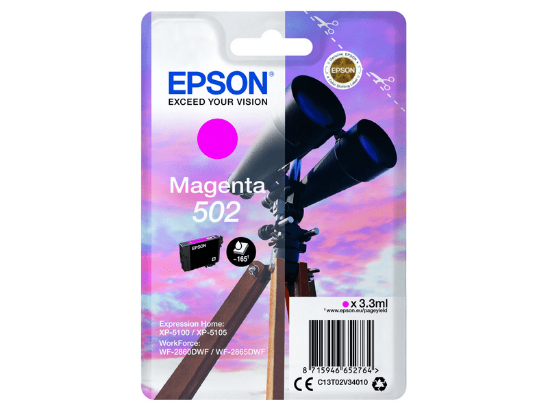 Epson T02V3 Nyomtató tintapatron, magenta