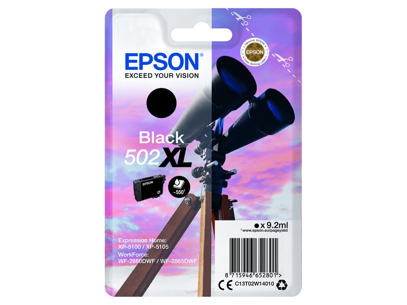 Epson T02W1 Nyomtató tintapatron, fekete