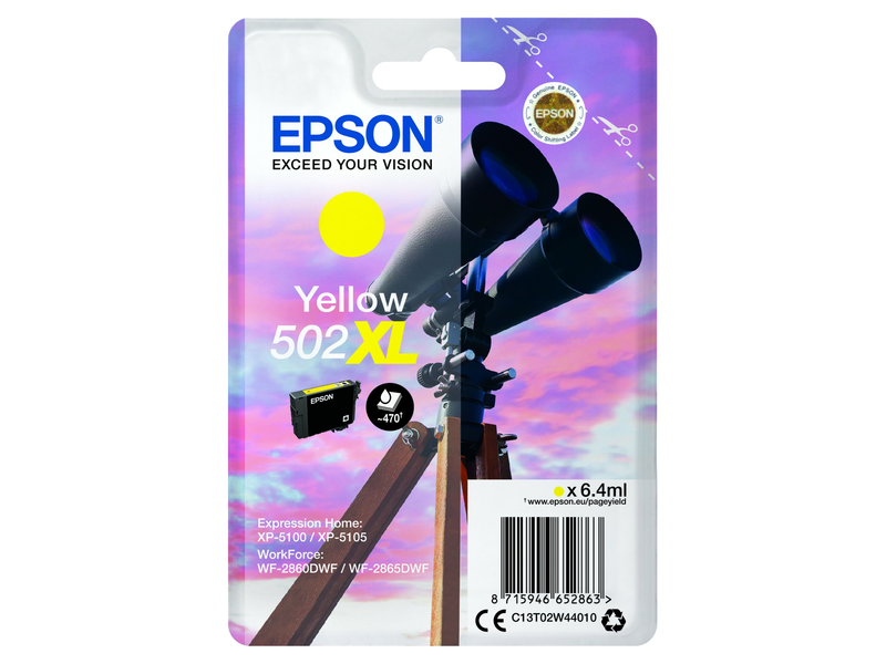 Epson T02W4 Nyomtató tintapatron, sárga