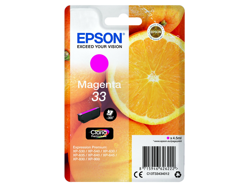 Epson T3343 Tintapatron, magenta