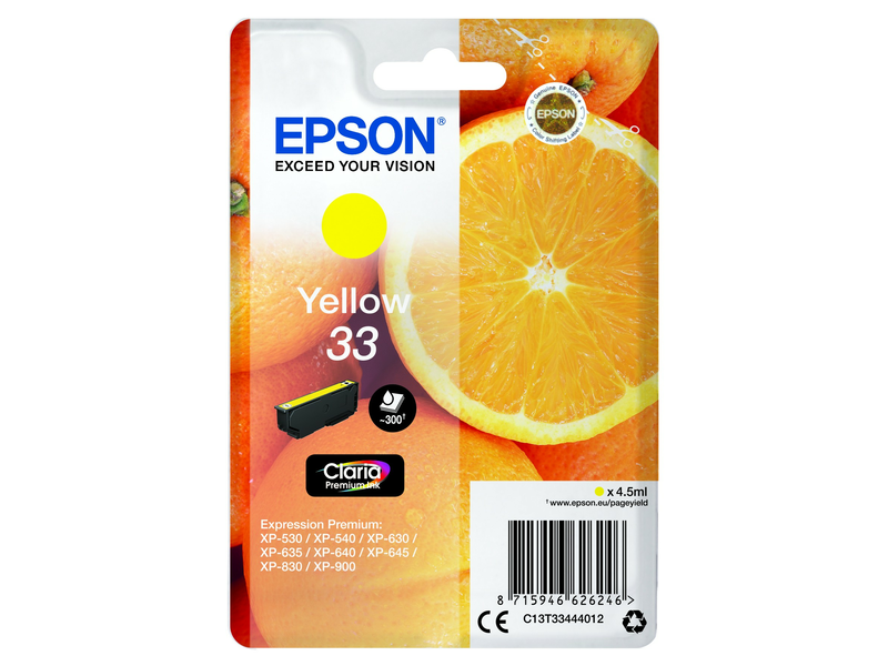 Epson T3344 Tintapatron, sárga