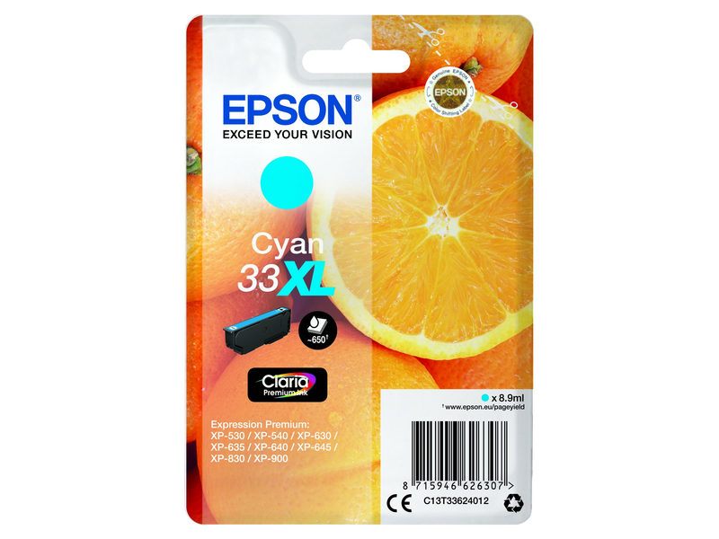 Epson T3362 Tintapatron, ciánkék