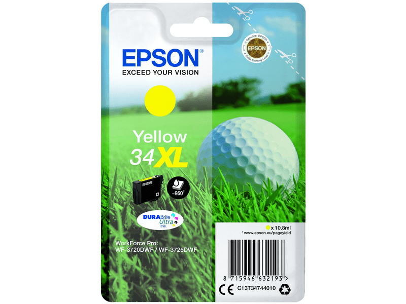 Epson T3474, sárga, tintapatron