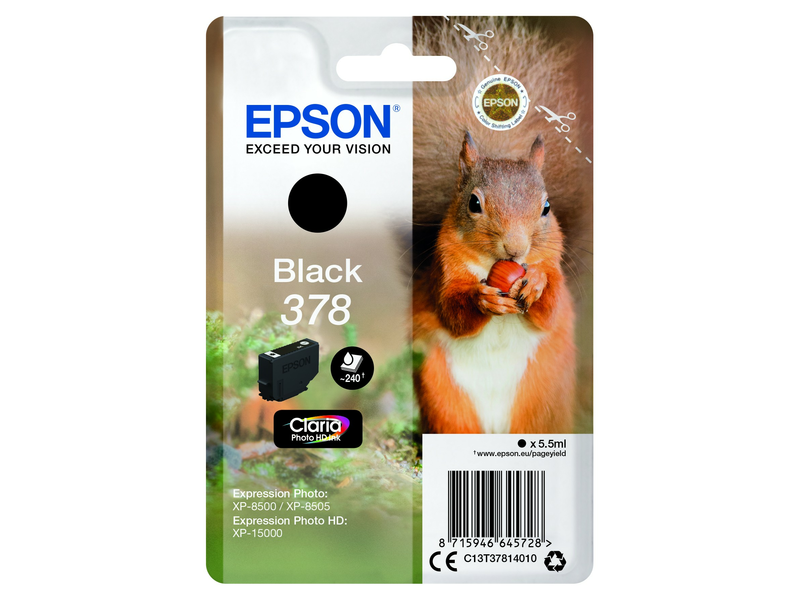 Epson T3781, fekete, tintapatron