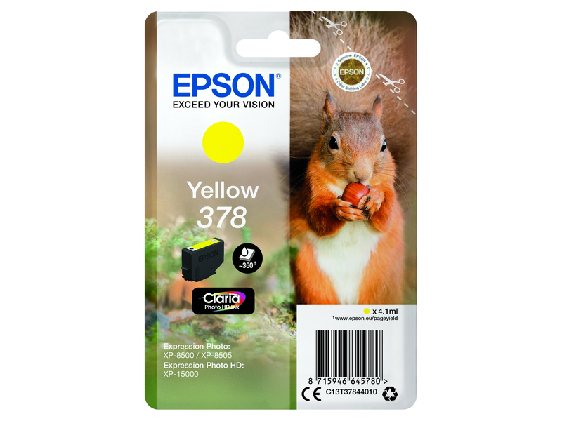 Epson T3784, sárga, tintapatron