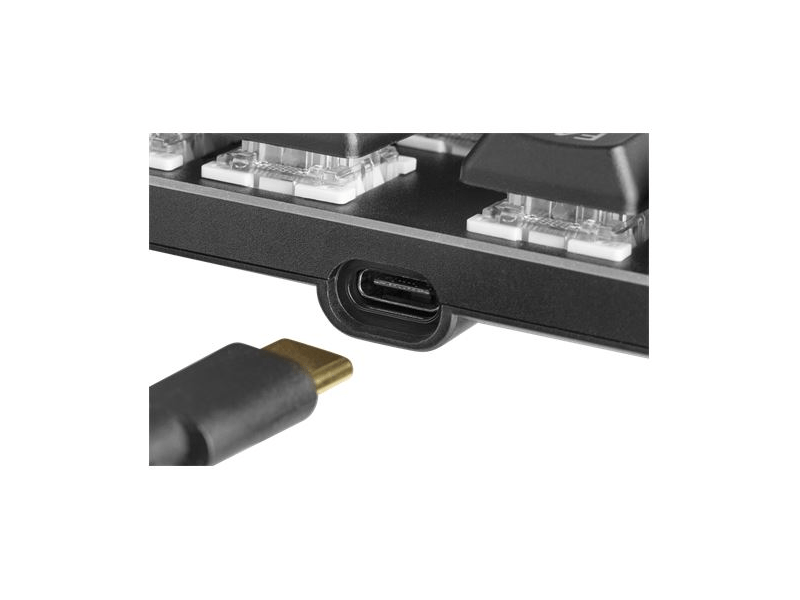 Deltaco GAM-111-UK RGB Mechanikus Gamer billentyűzet, fekete