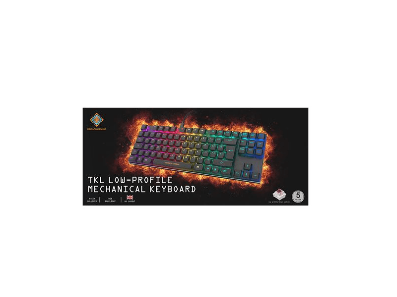 Deltaco GAM-111B RGB Mechanikus Gamer billentyűzet, fekete
