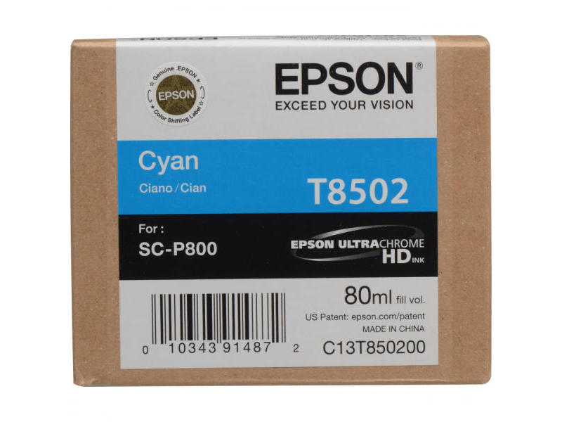 Epson T8502 Tintapatron, Ciánkék