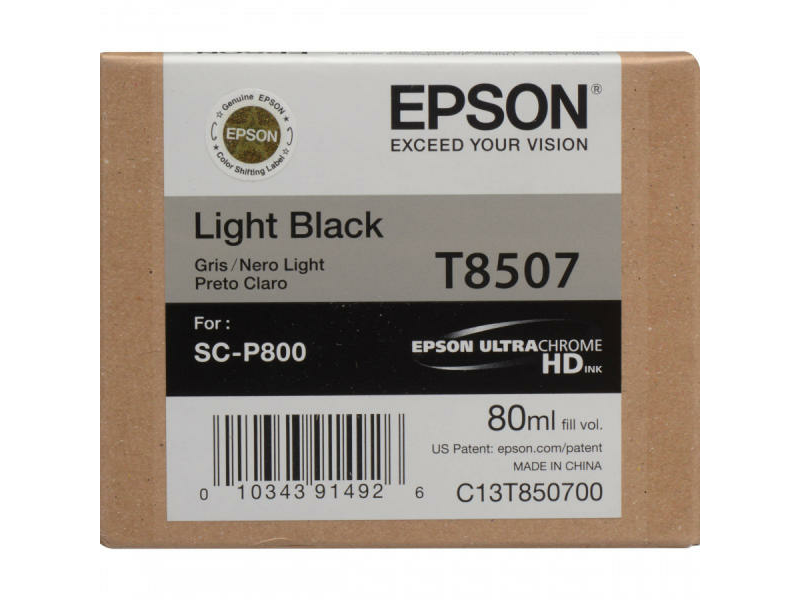 Epson T8507 Tintapatron, Világos Fekete