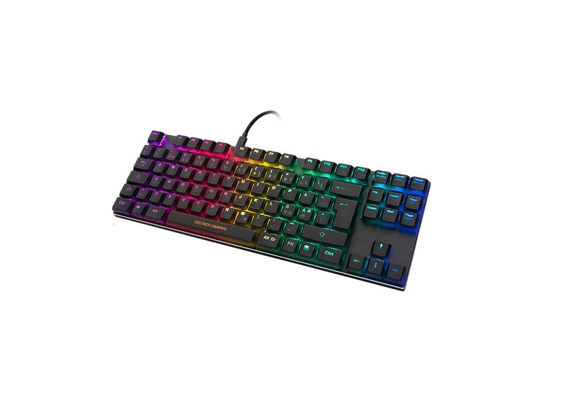 Deltaco GAM-111 RGB Mechanikus Gamer billentyűzet, fekete