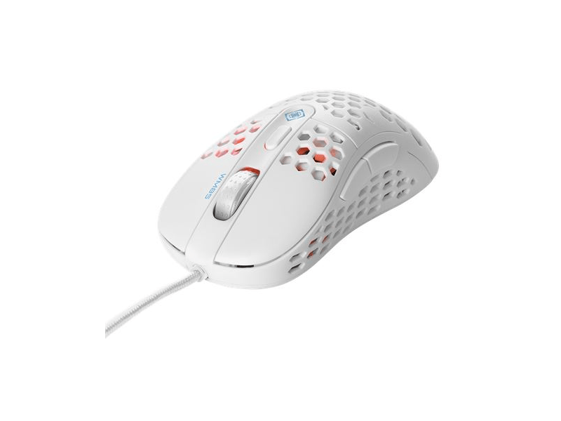 Deltaco GAM-106-W Vezetékes Gamer egér, fehér