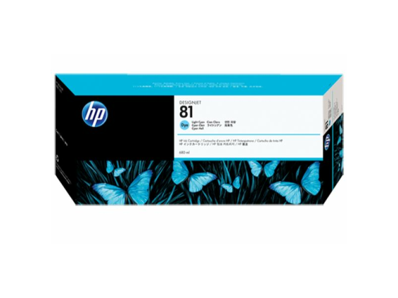 HP 81 világos ciánkék eredeti tintapatron (C4934A)