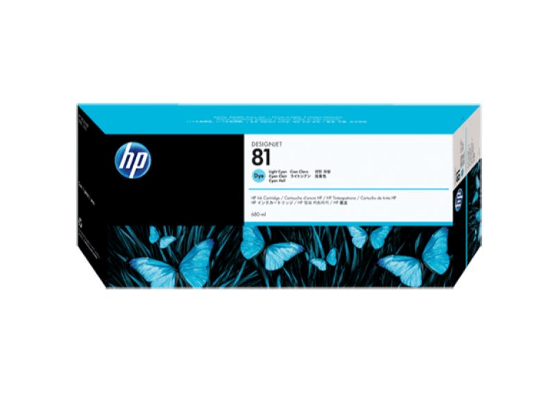 HP 81 világos ciánkék eredeti tintapatron (C4934A)