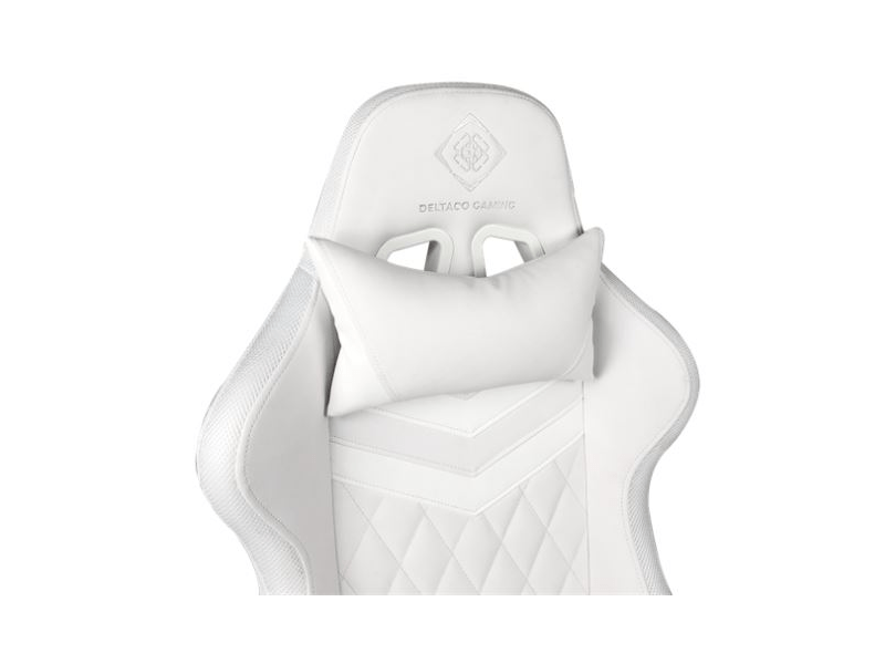Deltaco GAM-080-W RGB-s Gamer szék, fehér